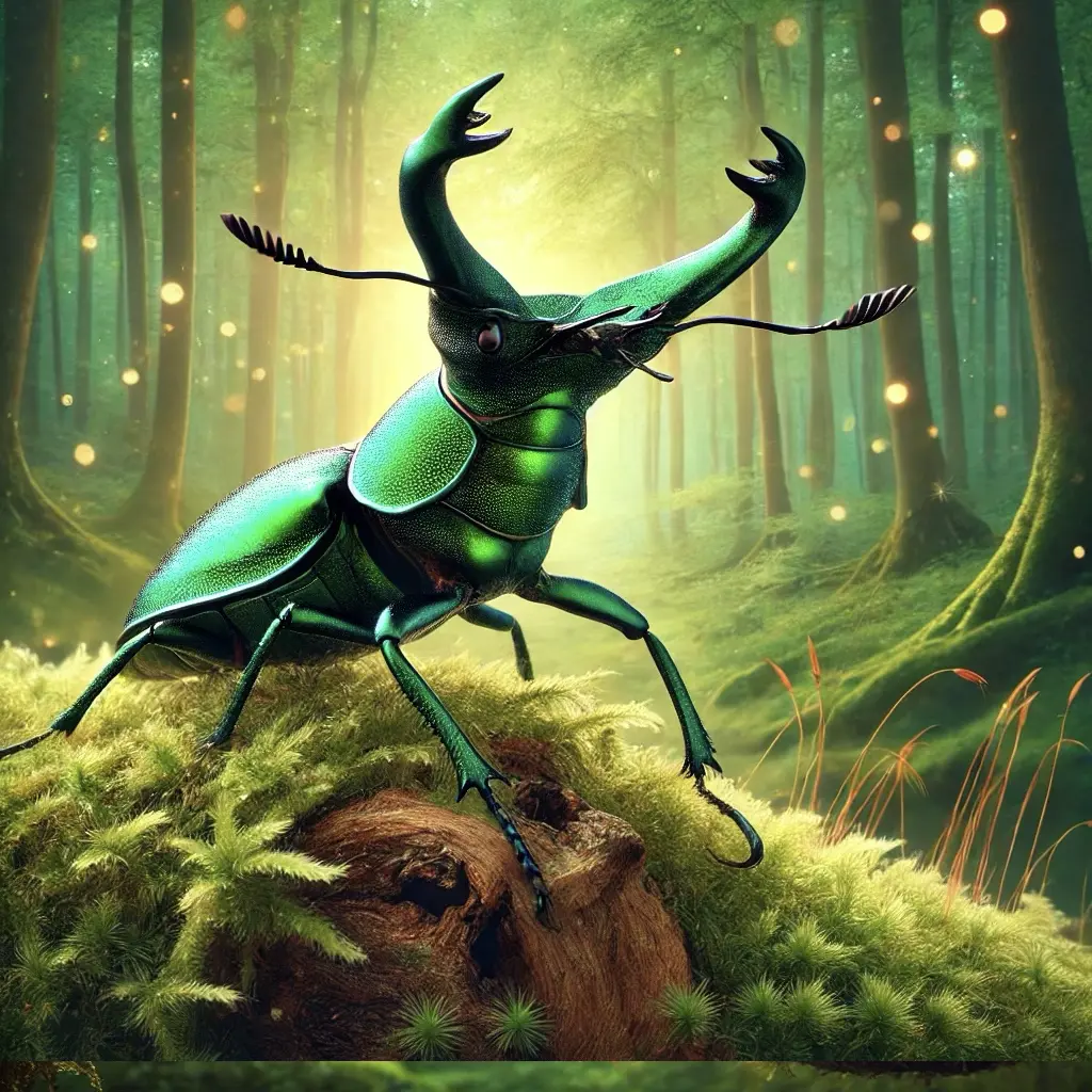 Scarabeo Verde Cervo